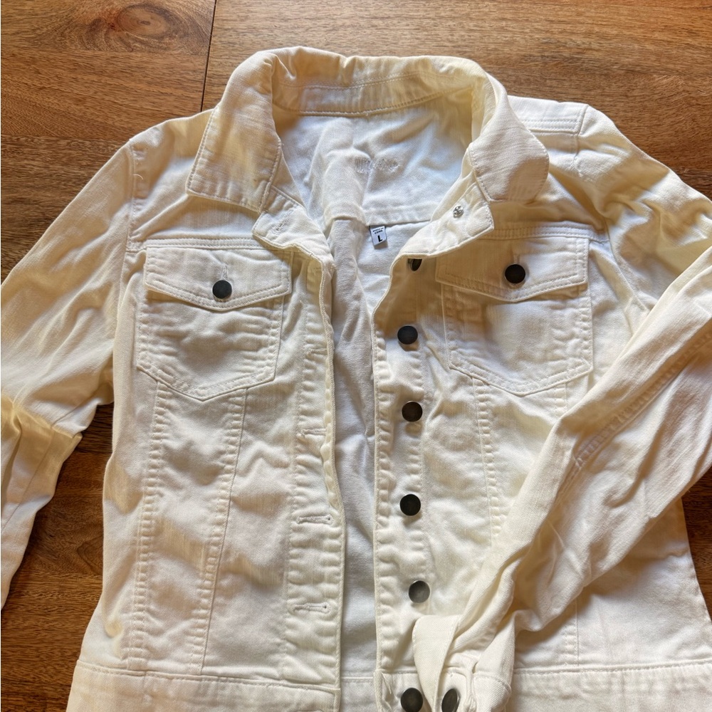 kut from the cloth White Denim Jacket for Women